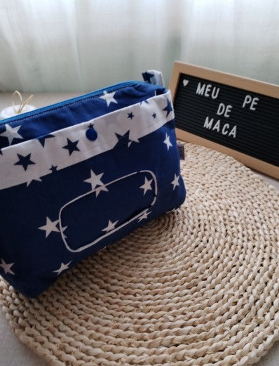 Bolsa Organizadora Estrelas Azuis - Meu Pé de Maçã 