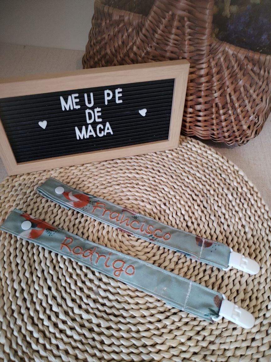 Fita-Prende Chupeta Plastificada Personalizada - Escolhe o teu padrão preferido
