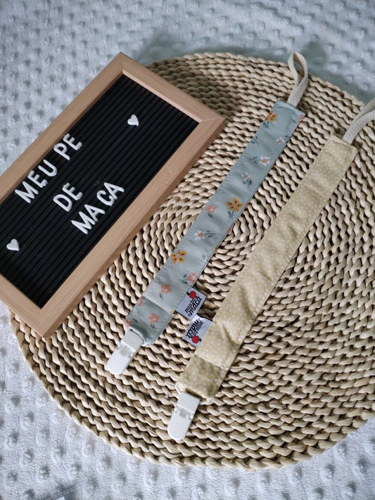 Conjunto 2 Fitas Prende Chupeta - Floral - Meu Pé de Maçã 