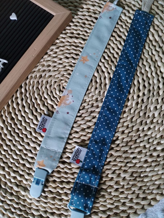 Conjunto 2 Fitas Prende Chupeta - Azul - Meu Pé de Maçã 