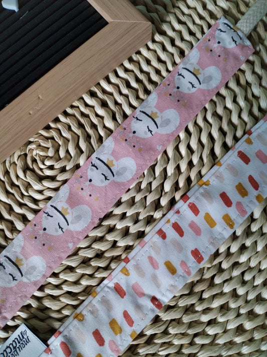 Conjunto 2 Fitas Prende Chupeta - Tracinhos e Ratinhas - Meu Pé de Maçã 