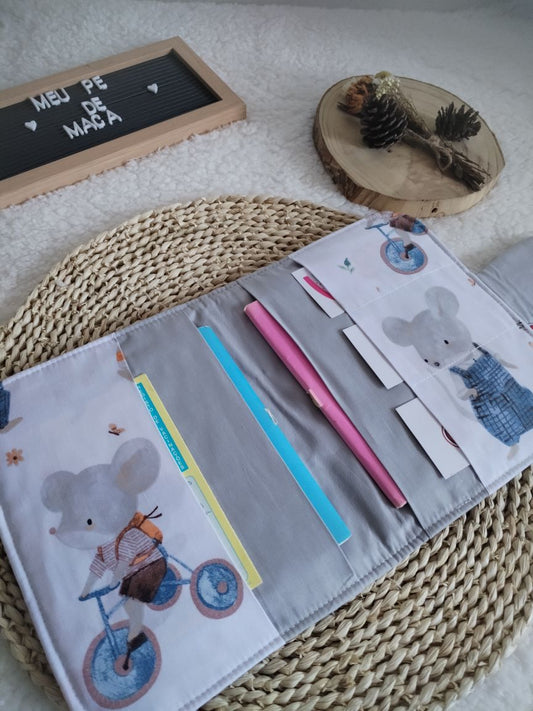 Porta Documentos do Bebé - Ratinhos - Meu Pé de Maçã 