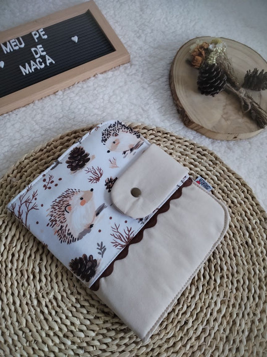 Porta Documentos do Bebé - Ouriços Fofinhos - Meu Pé de Maçã 