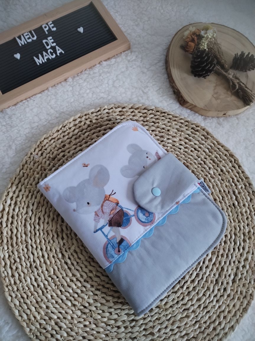 Porta Documentos do Bebé - Ratinhos - Meu Pé de Maçã 