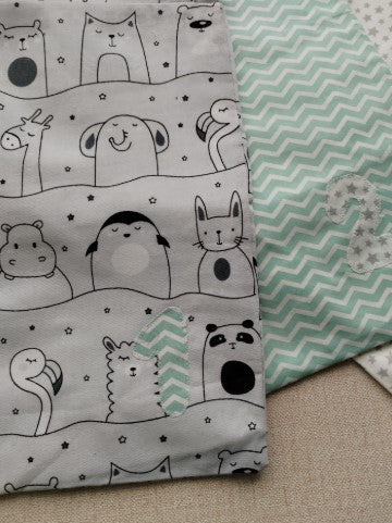 Conjunto sacos para a roupa do bebé - Meu Pé de Maçã 
