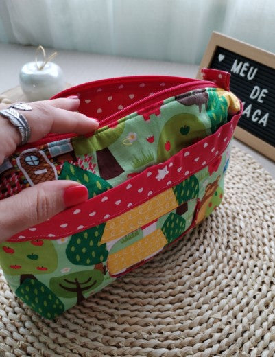 Bolsa Organizadora Capuchinho Vermelho - Meu Pé de Maçã 