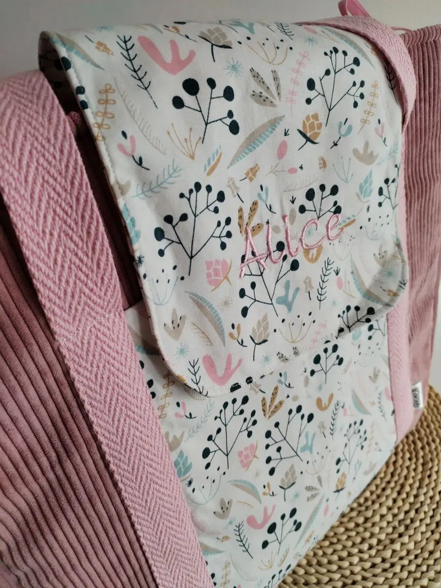 Mala - Mochila Maternidade - Escolha os tecidos Meu Pé de Maçã