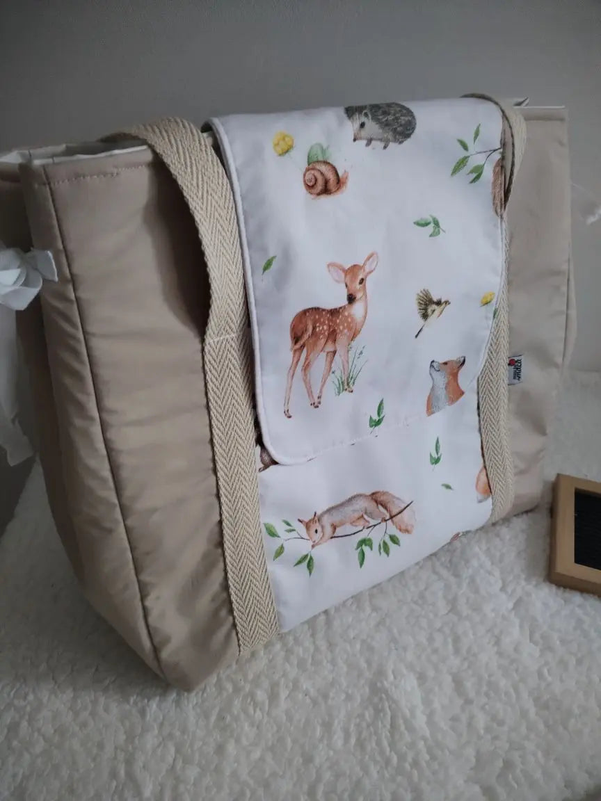 Mala - Mochila Maternidade - Escolha os tecidos Meu Pé de Maçã