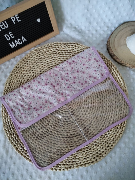Bolsa para Documentos da Gravidez – Feita à Mão com Carinho - Floral - Meu Pé de Maçã 