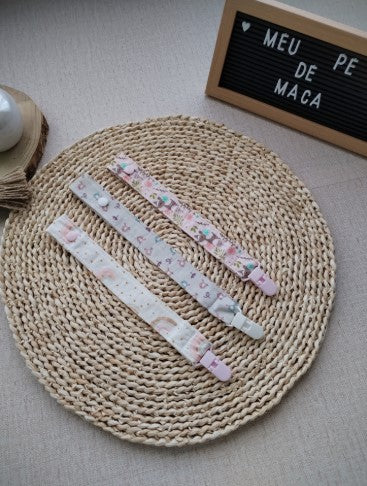 conjunto fita prende chupeta personalizada