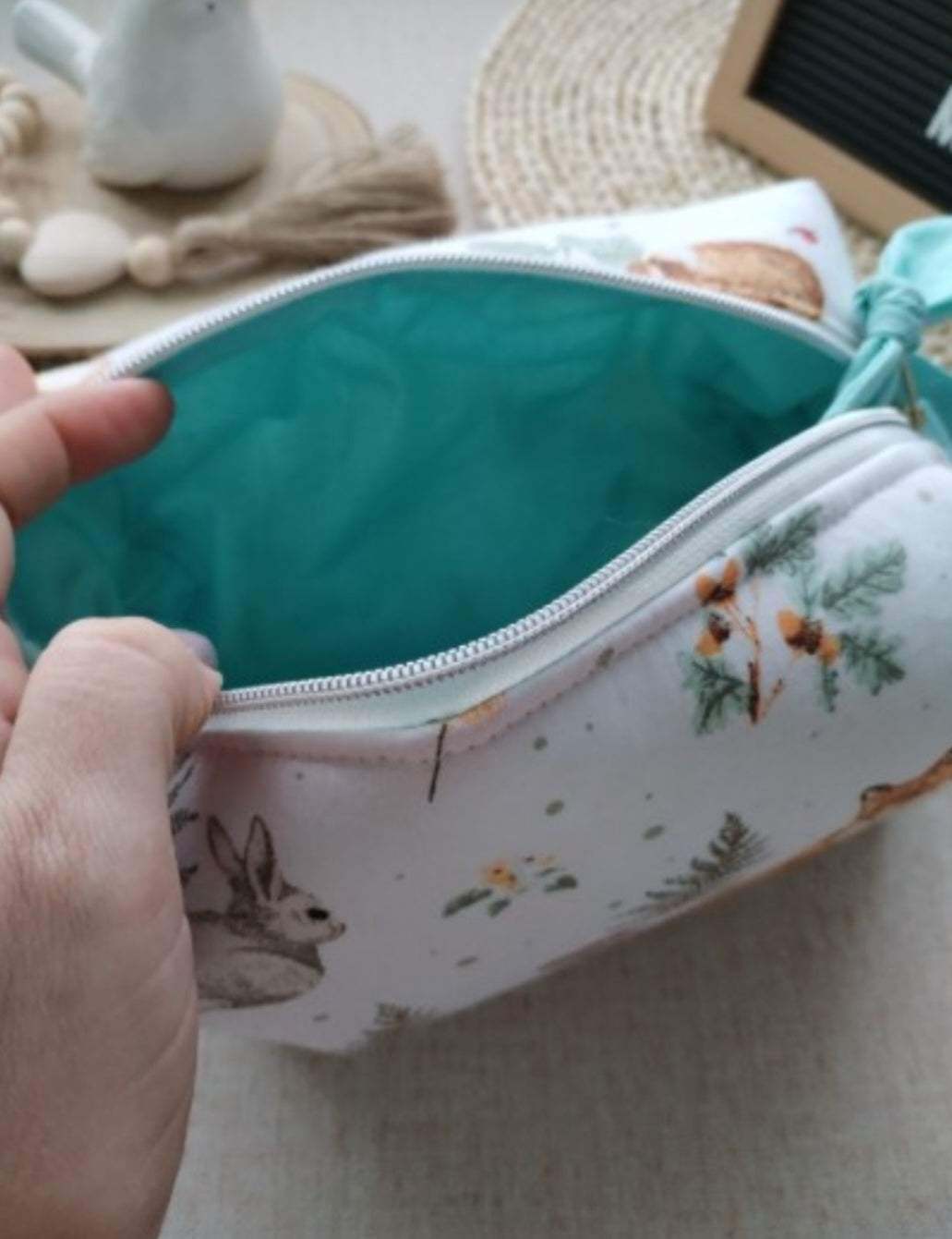 Necessaire Box - Animais Floridos - Meu Pé de Maçã 