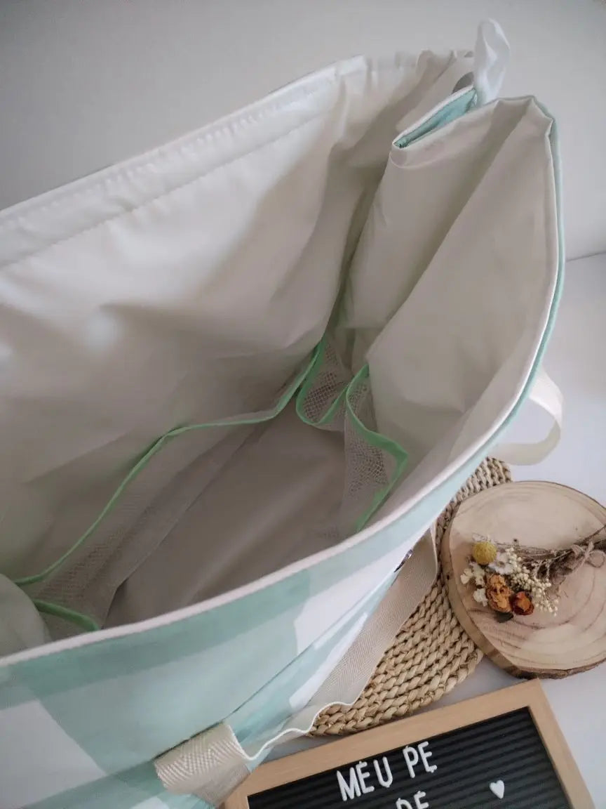 Mala - Mochila Maternidade - Escolha os tecidos Meu Pé de Maçã