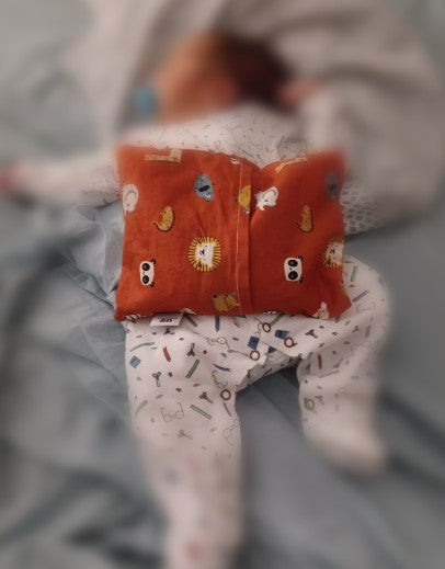 Almofadinha anti-cólicas para bebé - Almofada de Sementes - Personalizada - Meu Pé de Maçã 