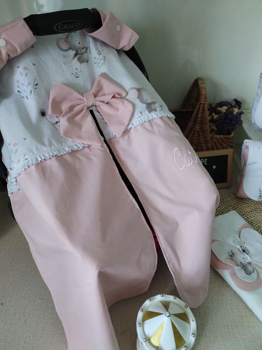 Tapa-ovinho personalizável com abertura à frente - Meu Pé de Maçã 