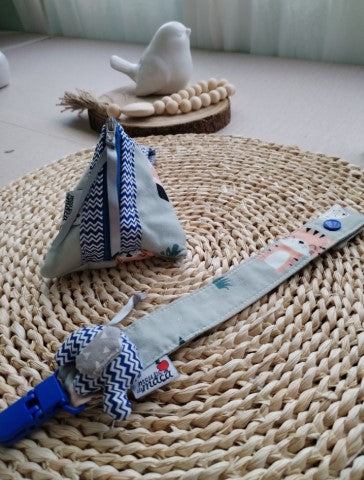 Conjunto Bolsinha e Fita Chucha - Safari - Meu Pé de Maçã 