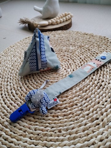Conjunto Bolsinha e Fita Chucha - Safari - Meu Pé de Maçã 