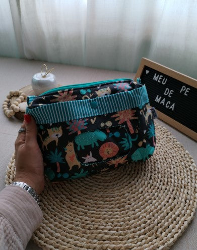 Bolsa Organizadora Animais da Selva - Meu Pé de Maçã 
