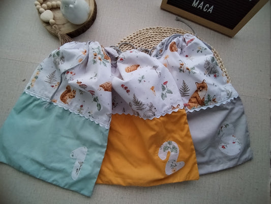 Conjunto Saquinhos para a Roupa do Bebé - Meu Pé de Maçã 