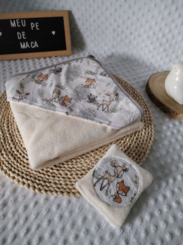 Toalha de Banho em Turco de Bamboo - personalize - Meu Pé de Maçã 