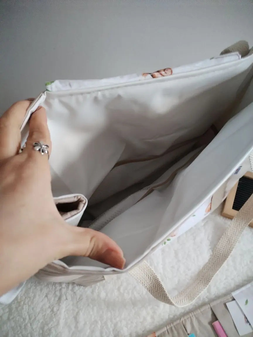 Mala - Mochila Maternidade - Escolha os tecidos Meu Pé de Maçã