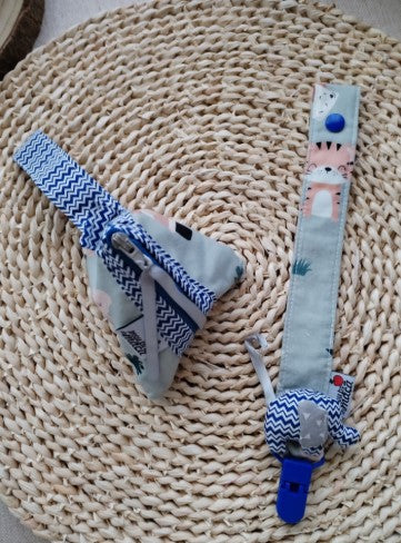 Conjunto Bolsinha e Fita Chucha - Safari - Meu Pé de Maçã 