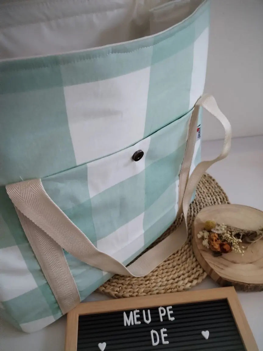 Mala - Mochila Maternidade - Escolha os tecidos Meu Pé de Maçã