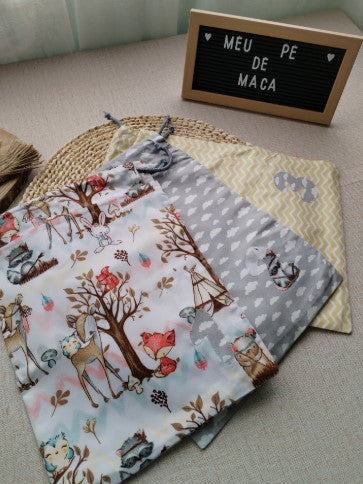 Conjunto sacos para a roupa do bebé - Meu Pé de Maçã 