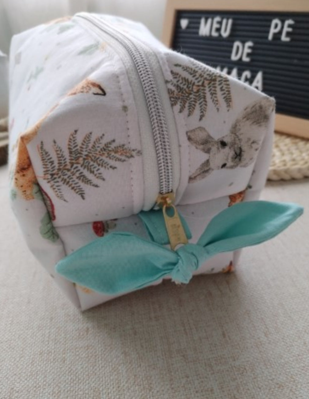 Necessaire Box - Animais Floridos - Meu Pé de Maçã 