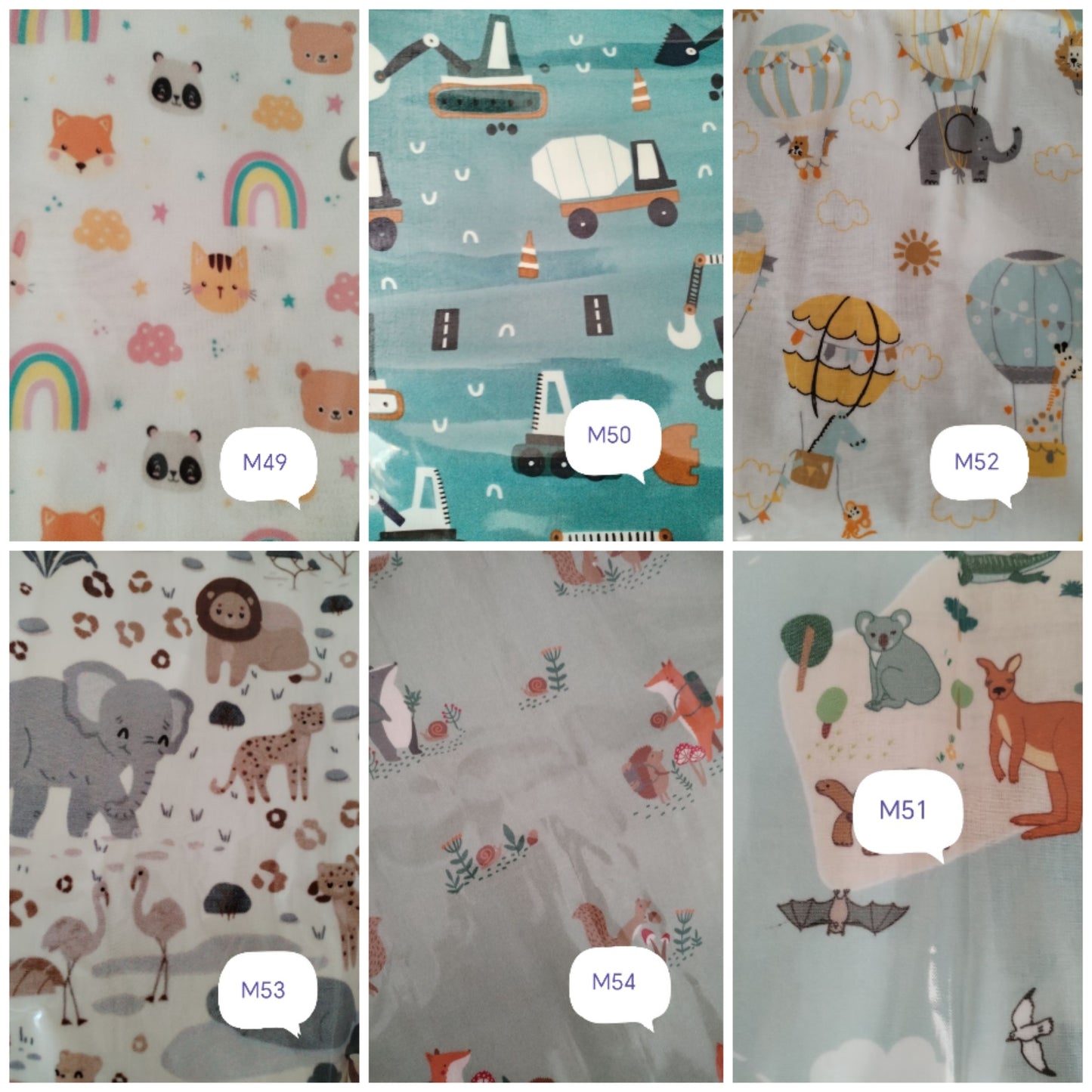 Almofada Creche Plastificada Personalizada | Impermeável 40x40cm Portugal